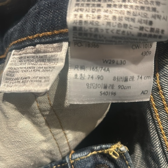 Men’s Levi’s 527 Bootcut Jeans | W29 L30 | Dark Blue | Y2K - Picture 6 of 7